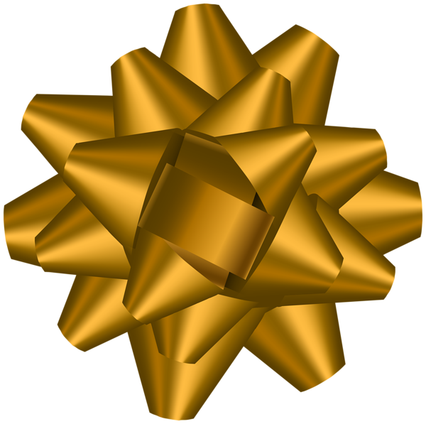 This png image - Bow Deco Gold Transparent Clip Art Image, is available for free download