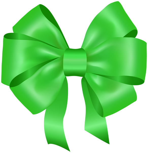 This png image - Bow Green Deco PNG Clipart, is available for free download