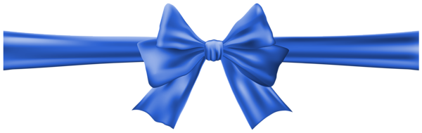 Bow with Ribbon Blue Clip Art Image | Gallery Yopriceville - High ...