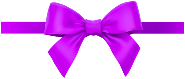 This png image - Bow with Ribbon Purple PNG Deco Clipart, is available for free download