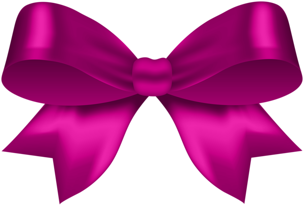 Classic Bow Pink PNG Clip Art Image | Gallery Yopriceville - High ...