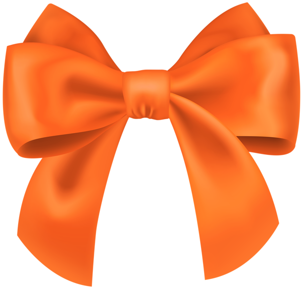 This png image - Classic Orange Bow PNG Transparent Clipart, is available for free download