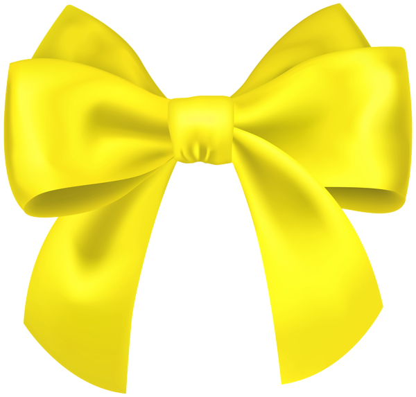This png image - Classic Yellow Bow PNG Transparent Clipart, is available for free download