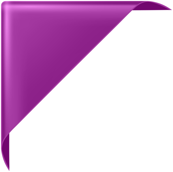 This png image - Corner Banner Purple PNG Clipart, is available for free download