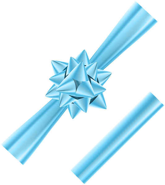This png image - Corner Bow and Ribbon Blue Transparent PNG Image, is available for free download