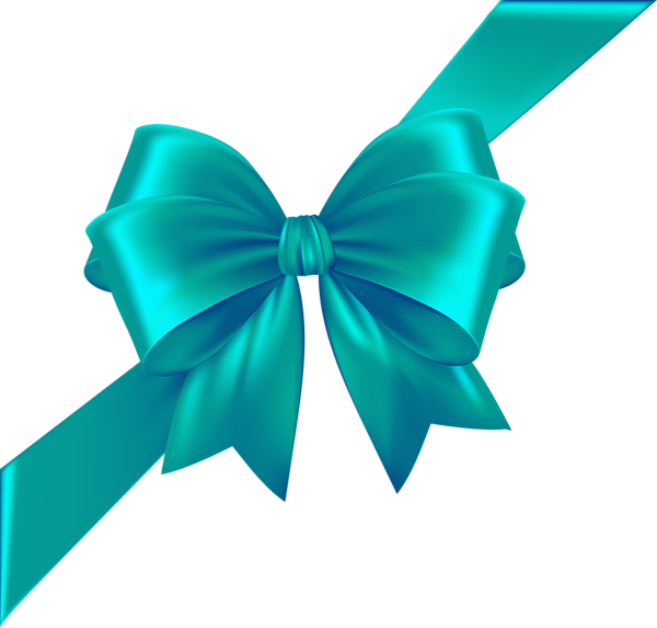 This png image - Corner Bow with Ribbon Blue Transparent Image, is available for free download