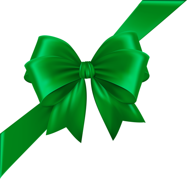 This png image - Corner Bow with Ribbon Green Transparent Image, is available for free download