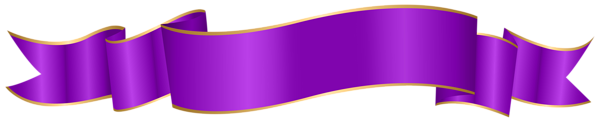 This png image - Curled Banner Purple PNG Clipart, is available for free download