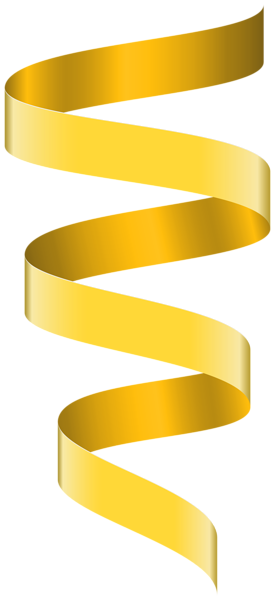 This png image - Curly Banner Ribbon Yellow Clipart Image, is available for free download