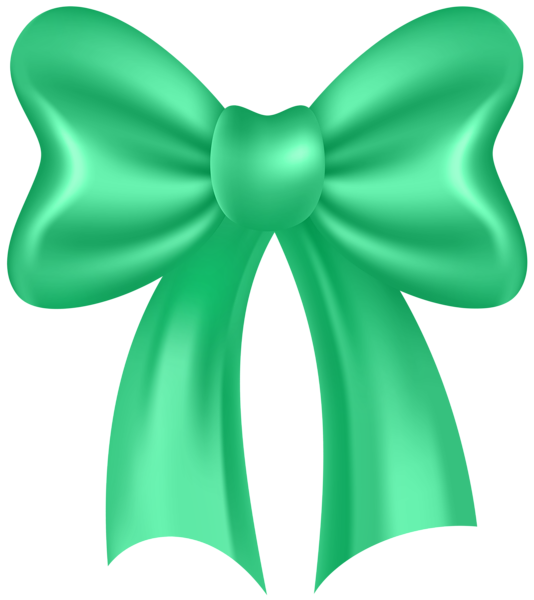 This png image - Cute Bow Green PNG Clipart, is available for free download