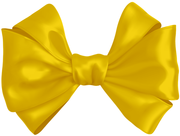 This png image - Decorative Bow Yellow Clip Art, is available for free download