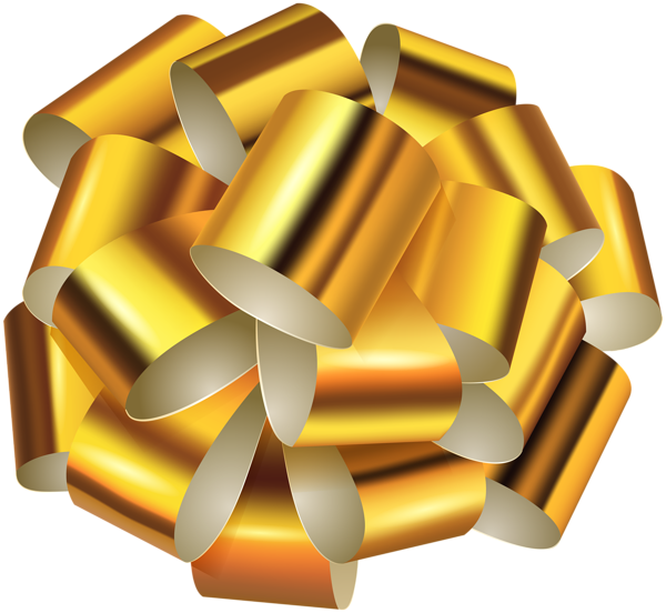 This png image - Decorative Gold Bow Transparent Clip Art Image, is available for free download