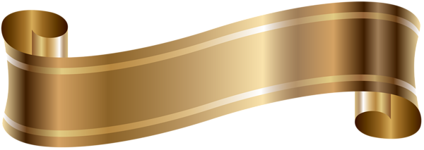 This png image - Elegant Banner Old Gold PNG Clip Art, is available for free download