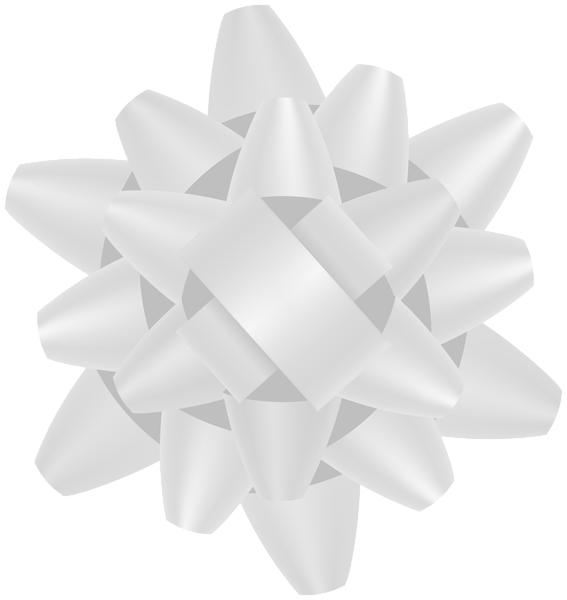 This png image - Foil Bow White Decorative PNG Clip Art, is available for free download
