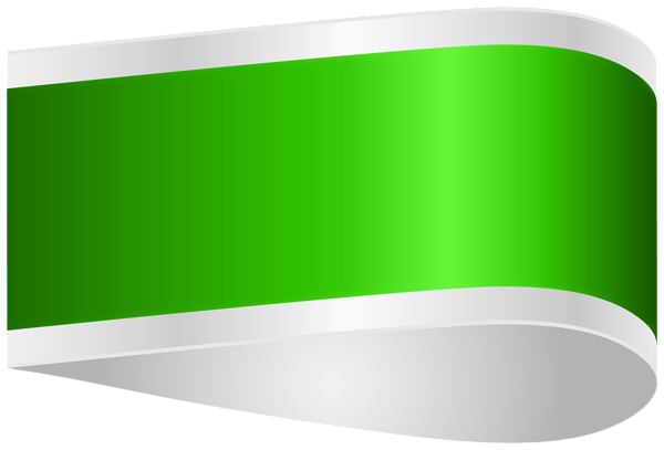 This png image - Folded Banner Green PNG Clipart, is available for free download