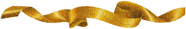 This png image - Glittering Gold Ribbon Transparent Clip Art Image, is available for free download