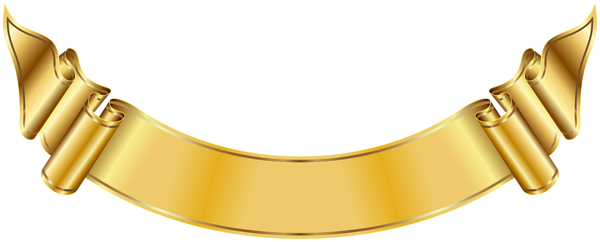 This png image - Gold Banner Deco PNG Clip Art Image, is available for free download