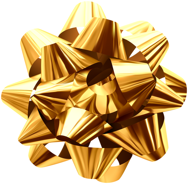 This png image - Gold Foil Bow PNG Clip Art Image, is available for free download