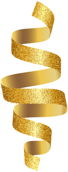 This png image - Gold Ribbon PNG Transparent Clip Art Image, is available for free download