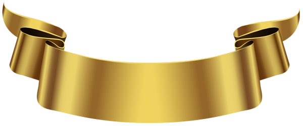 This png image - Golden Banner Transparent PNG Clip Art Image, is available for free download