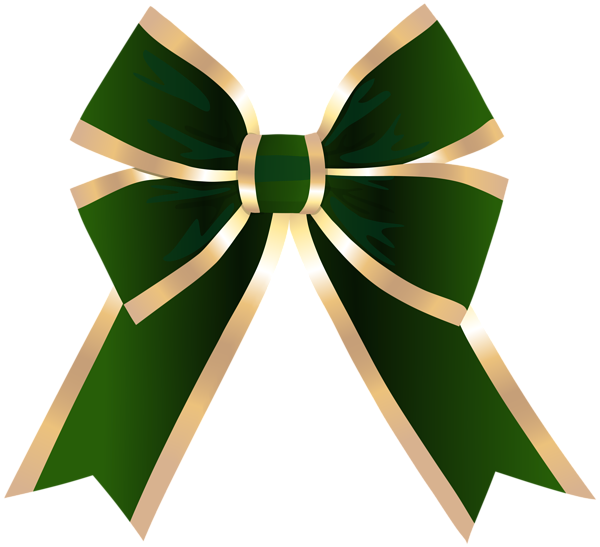 This png image - Green Bow Deco Clipart, is available for free download