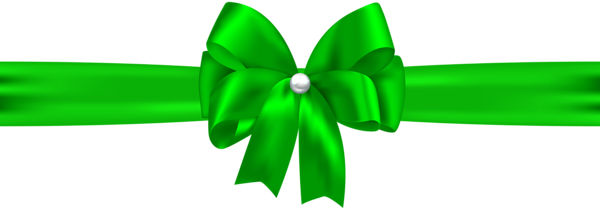 This png image - Green Bow with Ribbon PNG Clip Art Image, is available for free download