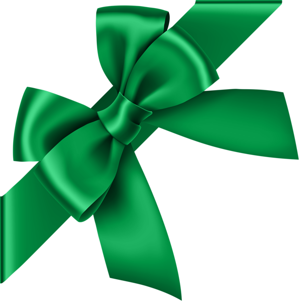This png image - Green Corner Bow Transparent Clip Art Image, is available for free download