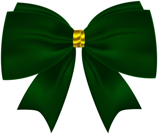 This png image - Green and Gold Bow PNG Clipart, is available for free download