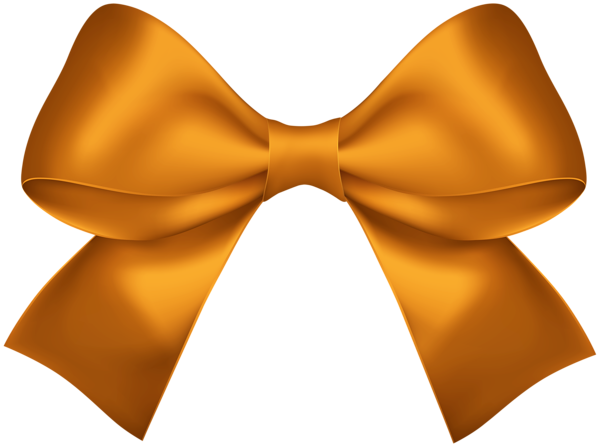 This png image - Orange Bow Decoration PNG Clipart, is available for free download