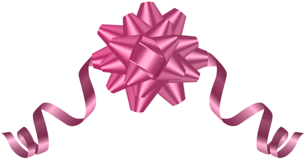 This png image - Pink Deco Bow Transparent PNG Clip Art, is available for free download