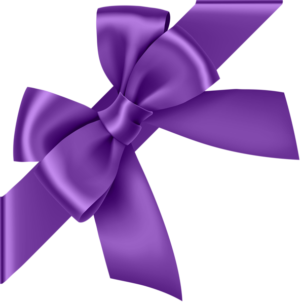 Purple Corner Bow Transparent Clip Art Image | Gallery Yopriceville ...
