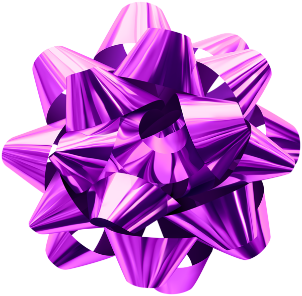 This png image - Purple Foil Bow PNG Clip Art Image, is available for free download