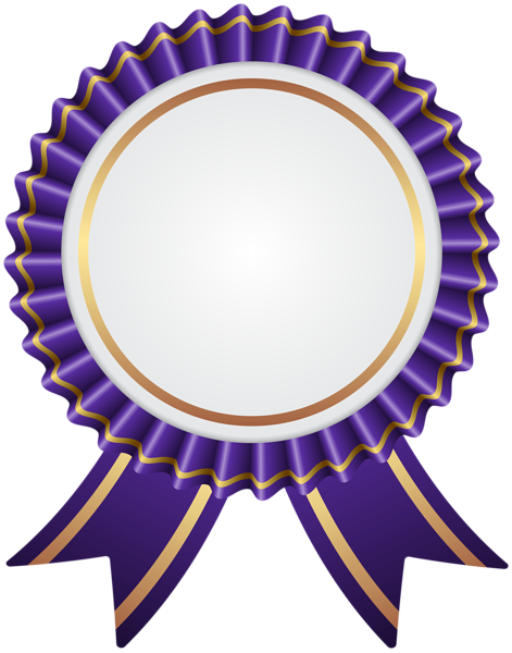 This png image - Purple Rosette Ribbon Transparent Clipart, is available for free download