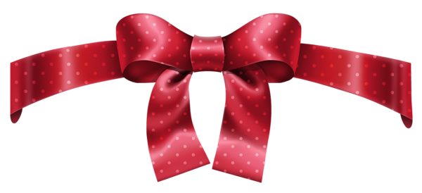 This png image - Red Dotted Bow PNG Clipart Picture, is available for free download