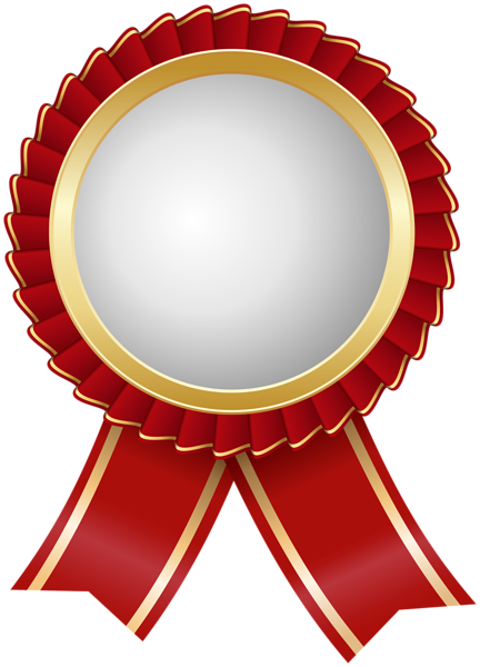 This png image - Red Rosette PNG Transparent Clipart, is available for free download