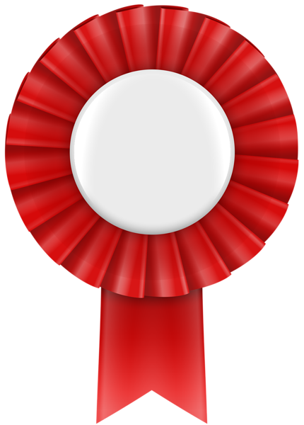 This png image - Red Rosette Ribbon PNG Clip Art Image, is available for free download