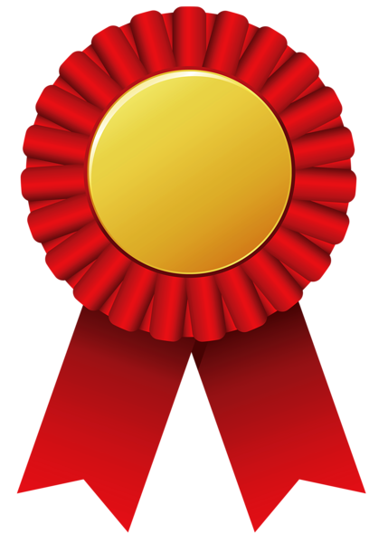 This png image - Red Rosette Ribbon PNG Clipar Image, is available for free download