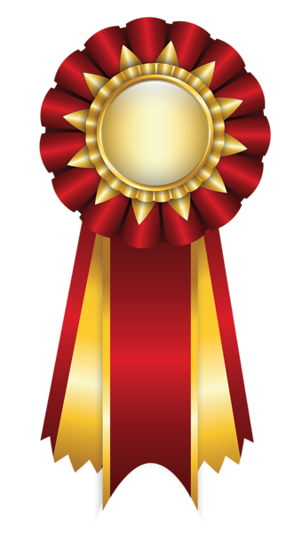 This png image - Red Rosette Ribbon PNG Clipart Picture, is available for free download