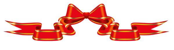 This png image - Red Banner with Bow PNG Clipart Picture, is available for free download