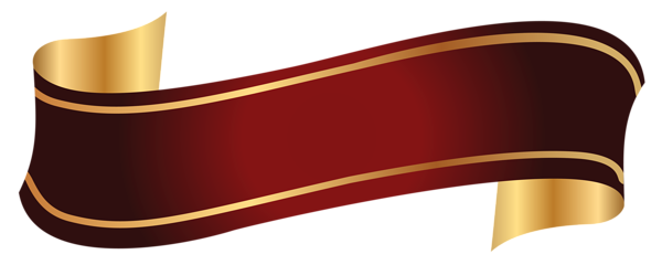 This png image - Red and Gold Banner PNG Clipart Image, is available for free download