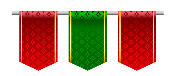 This png image - Red and Green Banner Flags PNG Clipart, is available for free download