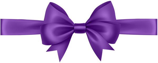 This png image - Ribbon with Bow Purple Transparent PNG Clip Art Image, is available for free download
