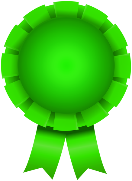 This png image - Rosette Green Transparent PNG Clipart, is available for free download