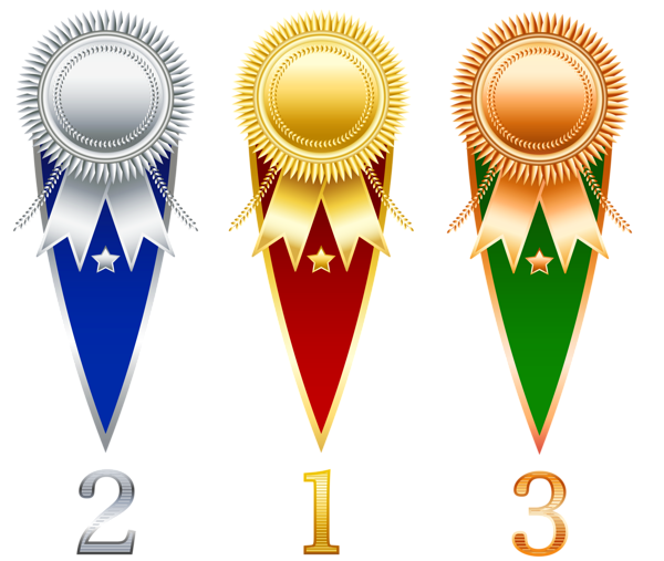 This png image - Rosette Prize Set Transparent PNG Clipart, is available for free download