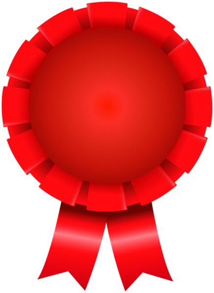 This png image - Rosette Red Transparent PNG Clipart, is available for free download