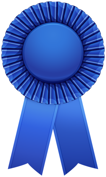 This png image - Rosette Ribbon Blue Transparent Image, is available for free download