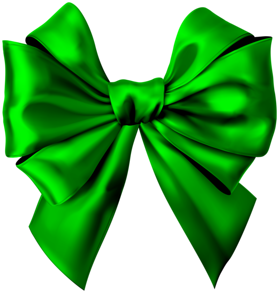 Satin Bow Green Clip Art Image | Gallery Yopriceville - High-Quality ...