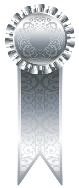 This png image - Silver Transparent Rosette, is available for free download