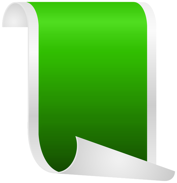 This png image - Vertical Banner Green PNG Clipart, is available for free download