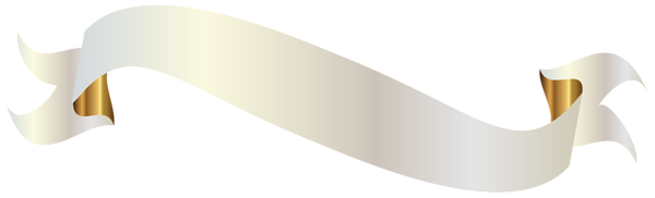 This png image - White Banner with Gold PNG Clipart Picture, is available for free download